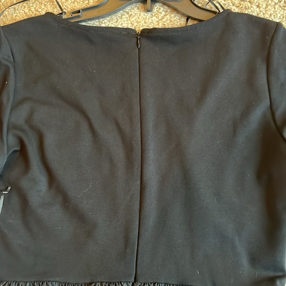 1. State black long sleeve peplum top blouse shirt size medium - Picture 5 of 6